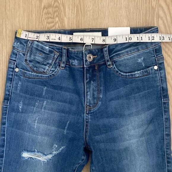 Miss Sixty Distressed Skinny Jeans 90s/2000s Revival Retro Street Style Y2K - Picture 10 of 16